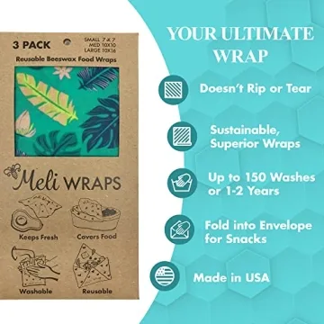 Meli Wraps Eco-Conscious Reusable Beeswax Food Wraps