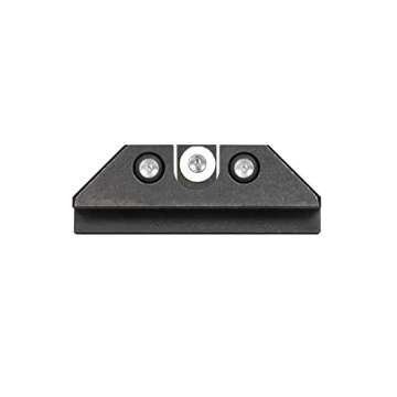 Night Fision Tritium Night Sight Set Compatible with Glock 17/17L/19/22-28/31-35/37-39/45, White Fro...