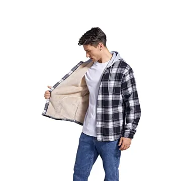 Men's Long Sleeve Fleece Lined Flannel Shirt