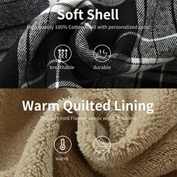 Men's Long Sleeve Fleece Lined Flannel Shirt