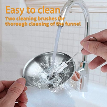 Metal Stainless Steel Funnel Set of 3 for Kitchen Use