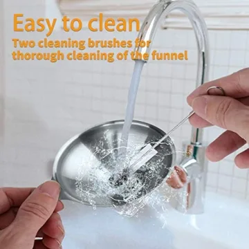 Metal Stainless Steel Funnel Set of 3 for Kitchen Use