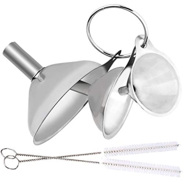 Metal Stainless Steel Funnel Set of 3 for Kitchen Use