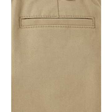 Gymboree Boys and Toddler Belted Twill Chino Shorts, Sesame, 3T
