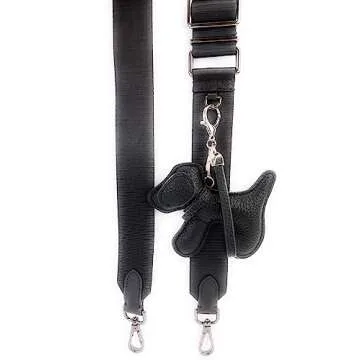 VersaKits Dog Keychains Leather Craft Soft and Adorable Puppy Bag Charm Accessory for Backpack Purse Strap(Rikyu White Tea Brown)