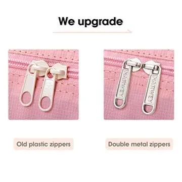 Narwey For Spirit Airlines Foldable Travel Duffel Bag Tote Carry on Luggage Sport Duffle Weekender Overnight for Women and Girls (3112 Pink ( with Shoulder Strap))