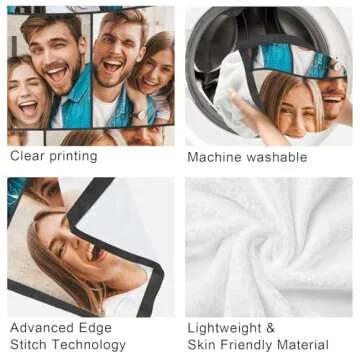 Personalized Photo Blanket Gifts for Mom and Grandma