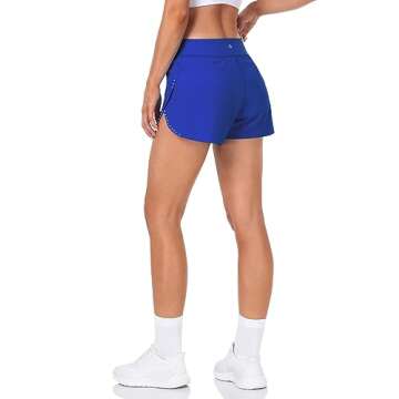 HeyNuts Women's Reflective Running Shorts | Sapphire Blue