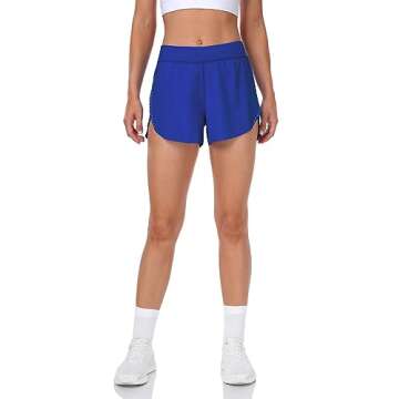 HeyNuts Women's Reflective Running Shorts | Sapphire Blue