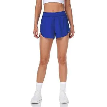 HeyNuts Women's Reflective Running Shorts | Sapphire Blue