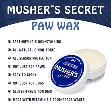 Musher's Secret Dog Paw Wax - All-Natural Paw Balm 60g