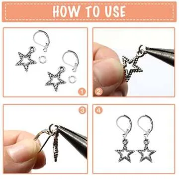 TOAOB 200 French Earring Hooks - Jewelry Making Supplies