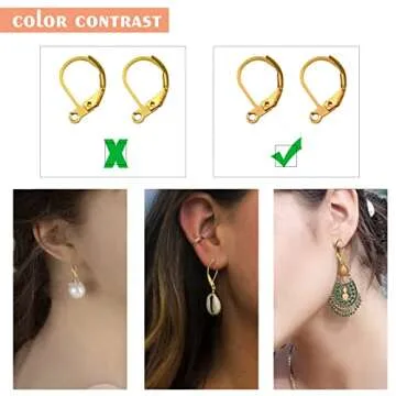 TOAOB 200 French Earring Hooks - Jewelry Making Supplies
