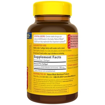 Nature Made CoQ10 100mg - Heart Health Supplement - 120 Softgels