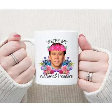 SCSF Coffee Mug For Coffee Lover - You're My National Treasure Tea Cup -11 Ounce