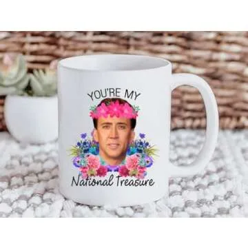 SCSF Coffee Mug For Coffee Lover - You're My National Treasure Tea Cup -11 Ounce