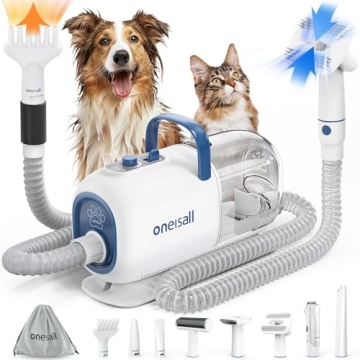 Ultimate Dog Grooming Kit - Vacuum, Dryer, Clippers 8 in 1