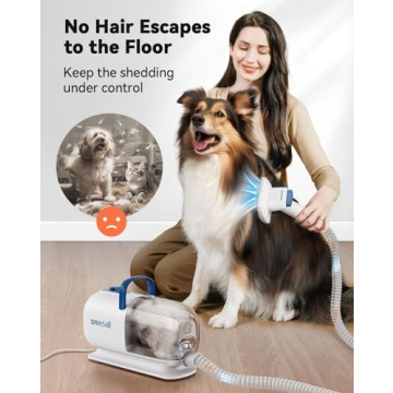 Ultimate Dog Grooming Kit - Vacuum, Dryer, Clippers 8 in 1
