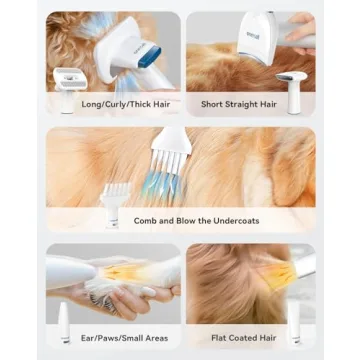 Ultimate Dog Grooming Kit - Vacuum, Dryer, Clippers 8 in 1