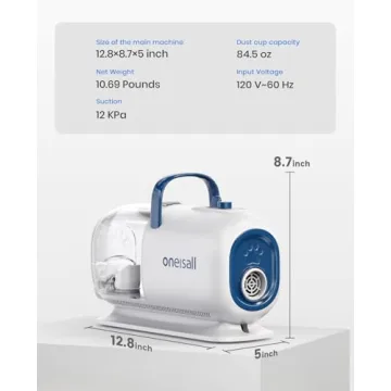 Ultimate Dog Grooming Kit - Vacuum, Dryer, Clippers 8 in 1