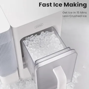 Gevi Nugget Ice Maker Countertop with Large Ice Basket