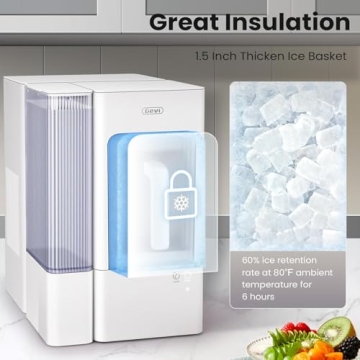Gevi Nugget Ice Maker Countertop with Large Ice Basket