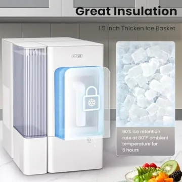 Gevi Nugget Ice Maker Countertop with Large Ice Basket