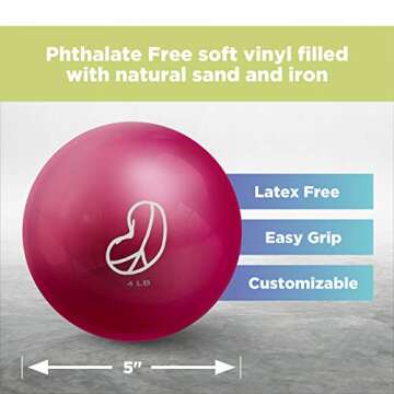 Bean Products Soft Weighted Balls - 4lbs Hibiscus