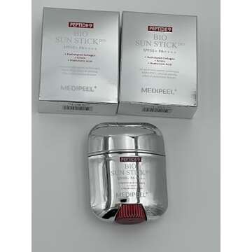 MEDIPEEL Peptide 9 Bio Sun Stick Pro Sun Screen Anti Wrinkle Unisex, On The Go Sun Stick with SPF50,...