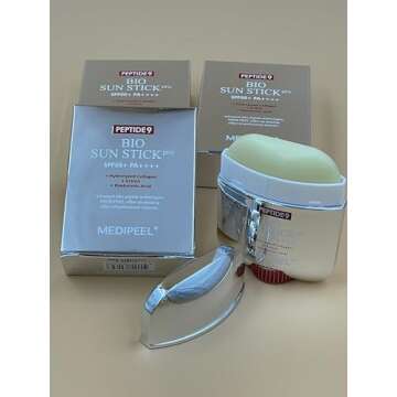 MEDIPEEL Peptide 9 Bio Sun Stick Pro Sun Screen Anti Wrinkle Unisex, On The Go Sun Stick with SPF50, UV Protection, For Extra Skin Care