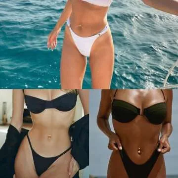 AccGin Navel Rings - Hypoallergenic Surgical Steel Jewelry