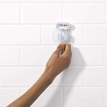 Compact OXO Suction Razor Holder for Easy Organization