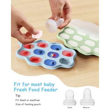 Silicone Baby Food Freezer Tray for Healthy Homemade Meals