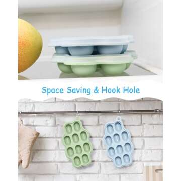 Silicone Baby Food Freezer Tray for Healthy Homemade Meals