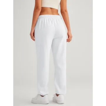 AUTOMET Winter Casual Fleece Sweatpants for Women