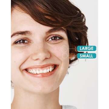 Pimple Patches for Face, Hydrocolloid Acne Patches with Tea Tree Oil for Spot Treatment, Zit Patch, Blemish Cover, Two Sizes, Vegan, Cruelty Free (144 Count (Pack of 1))