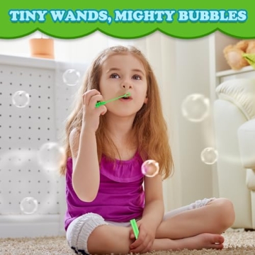 Mini Small Bubbles Wands Toys Gifts Bulk for Kids 80 Pack