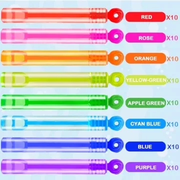 Mini Small Bubbles Wands Toys Gifts Bulk for Kids 80 Pack