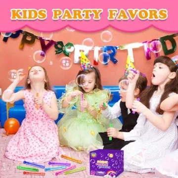 Mini Small Bubbles Wands Toys Gifts Bulk for Kids 80 Pack
