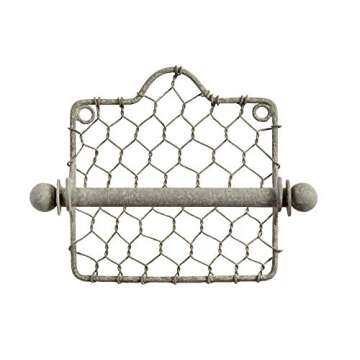Colonial Tin Works Rustic Chicken Wire Toilet Paper Holder