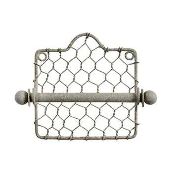Colonial Tin Works Rustic Chicken Wire Toilet Paper Holder