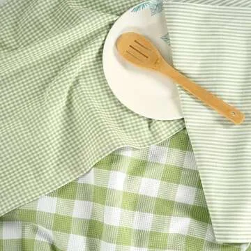 Casa Platino Decorative Cotton Kitchen Towels Set - 6PC