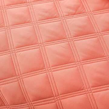 Home Soft Things 3 Piece Charleston Down Alternative Quilted Bed Spread Set, Soft Warm Plaid Diamond Pattern Quilt Coverlet Bedding Cover Set, Coral, Queen 100" x 106"