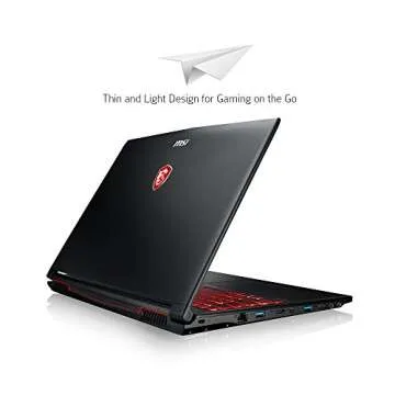 MSI GL62M 7REX-1896US 15.6" Full HD Gaming Laptop Computer Quad Core i7-7700HQ, GeForce GTX 1050Ti 4G Graphics, 8GB DRAM, 128GB SSD + 1TB Hard Drive, Steelseries Red Backlit Keyboard