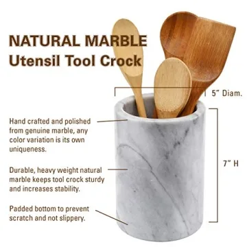Elegant Natural Marble Multi-Functional Tool Holder