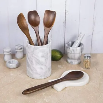 Elegant Natural Marble Multi-Functional Tool Holder