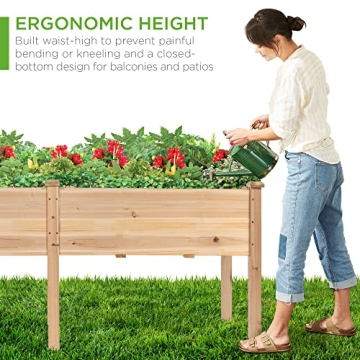 Best Choice Elevated Garden Bed with Cedar Design