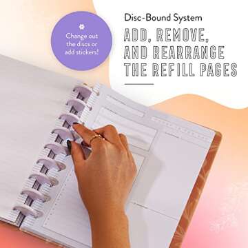 Happy Planner Plans + Notes Planner Refill Paper, 100 Sheets of Lined and Dashboard Layout Notebook Paper for Journals, Classic Size, 7"x 9.75"