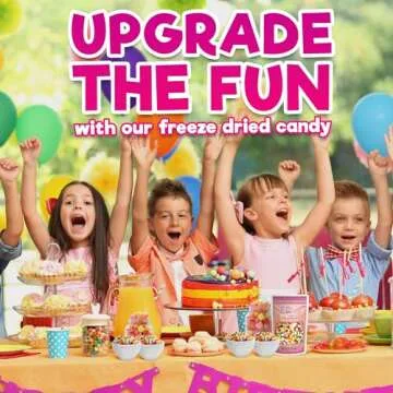 Freeze Dried Candy, Fruit Crunch Original, 4 oz, Assorted Strawberry, Orange, Lemon, Grape, Lime Flavors, Bag Pouch, Ideal Gift Snack