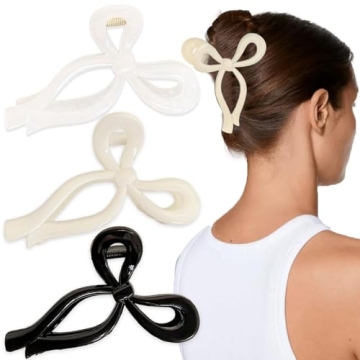 Shop KuuGuu 3 Bow Hair Clips for Stylish Elegance